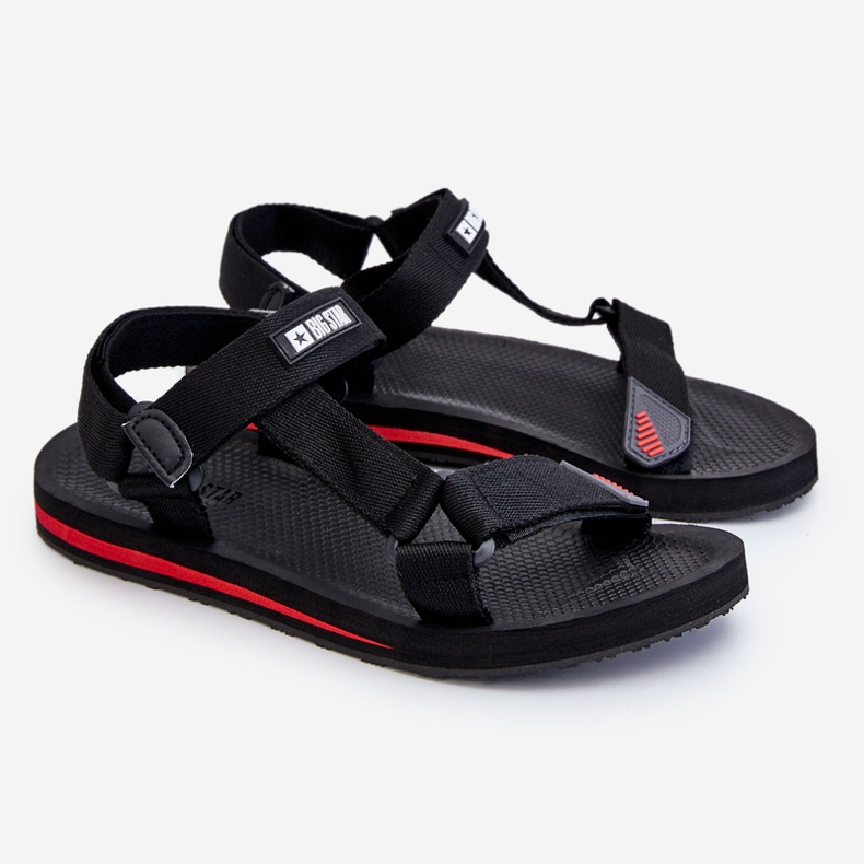 Herren Sandalen mit Klettverschluss Big Star DD174717 Schwarz 1