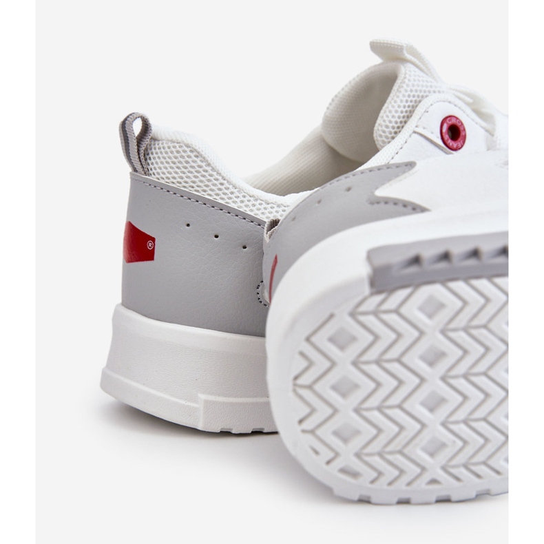 Damen Cross Jeans Low Sneakers LL2R4011C Weiß 2