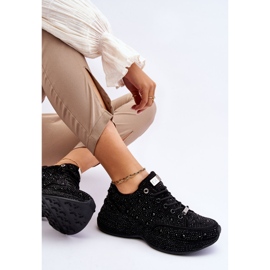 Damen-Plateau-Turnschuhe GOE JJ2N4058 Schwarz 3
