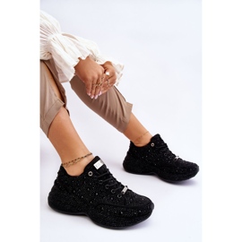 Damen-Plateau-Turnschuhe GOE JJ2N4058 Schwarz 4