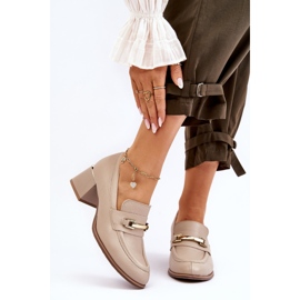 Lemar Bequeme Damira beige Lederpumps 1