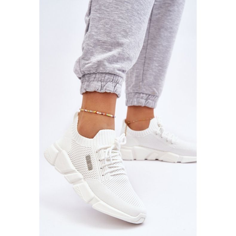 Damen Leichte Turnschuhe Memory Foam System Big Star JJ274268 Weiß 2