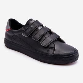 Herren Sneaker mit Klettverschluss Big Star LL174633 Schwarz 1