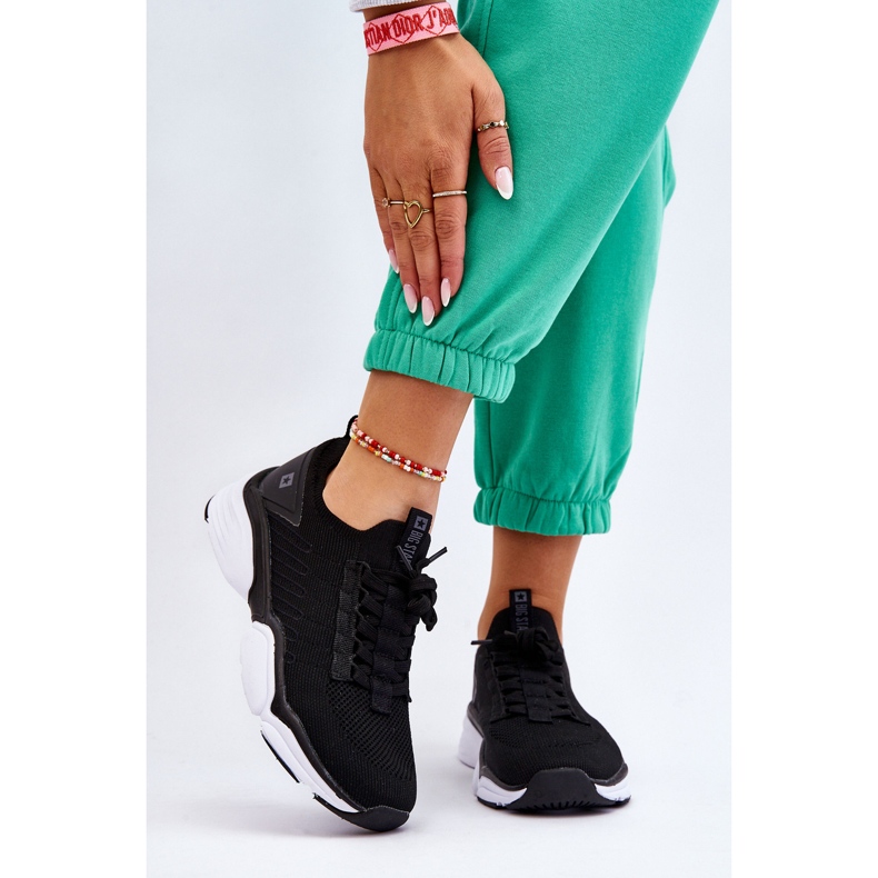 Damen Slip-on Sportschuhe Memory Foam System Big Star LL274A146 Schwarz 1