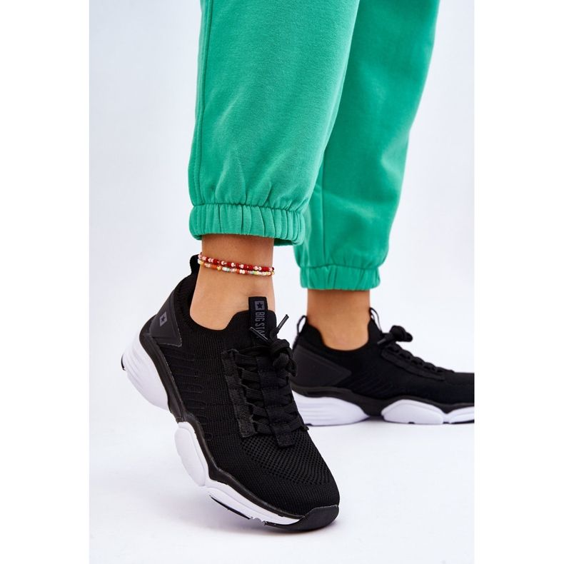 Damen Slip-on Sportschuhe Memory Foam System Big Star LL274A146 Schwarz 2