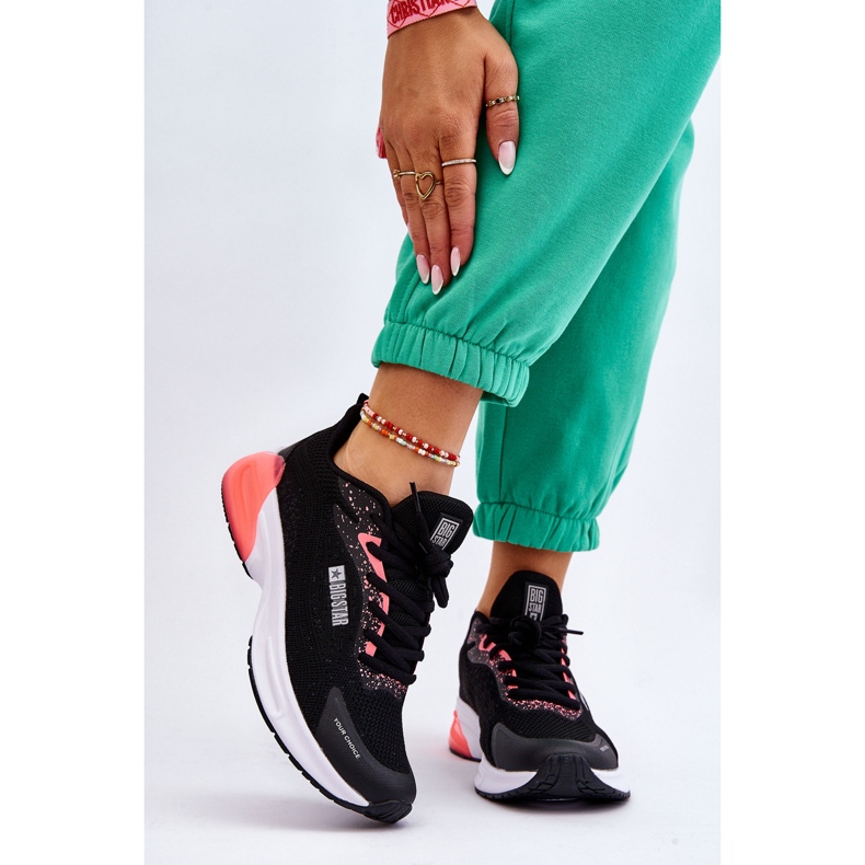 Modische Memory Foam System Big Star Sportschuhe LL274318 Schwarz 2