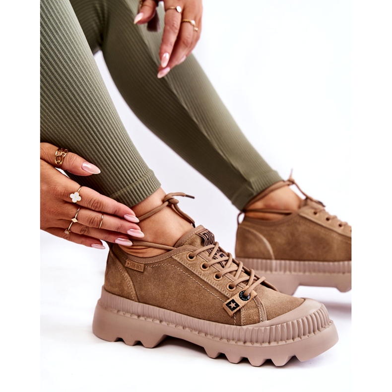 Wildleder Sportschuhe Big Star KK274511 Beige 3