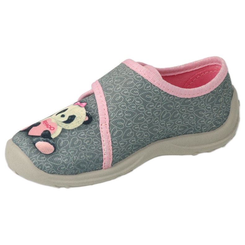 Befado Kinderschuhe 660X050 rosa grau 1