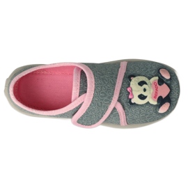 Befado Kinderschuhe 660X050 rosa grau 2