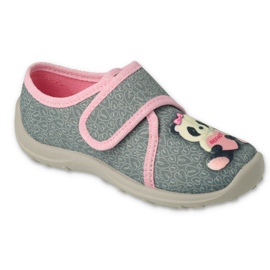 Befado Kinderschuhe 660X050 rosa grau 3