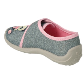 Befado Kinderschuhe 660X050 rosa grau 4