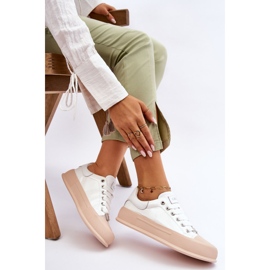 Lackierte Plateau-Sneaker für Damen GOE LL2N4020 Weiß 1