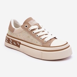 Damen Sneakers mit Jets GOE LL2N4055 Beige 2