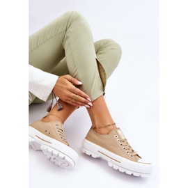 Stoff-Plateau-Sneaker Big Star LL274154 Beige 2