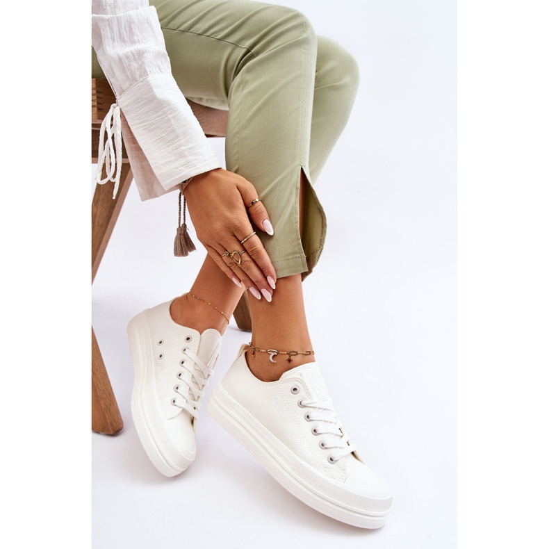 Big Star Niedrige Schnürschuhe LL274968 Weiß 1