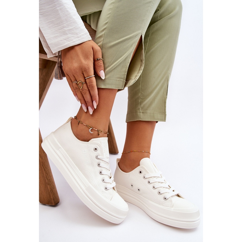 Big Star Niedrige Schnürschuhe LL274968 Weiß 2