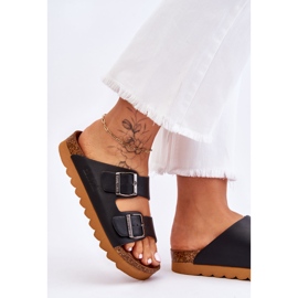 Klassische Damen Big Star Hausschuhe LL274477 Schwarz 8
