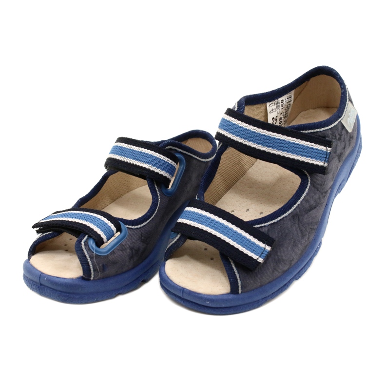 Befado Kinderschuhe 869X159 marineblau blau grau 4