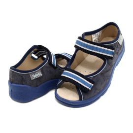 Befado Kinderschuhe 869X159 marineblau blau grau 6