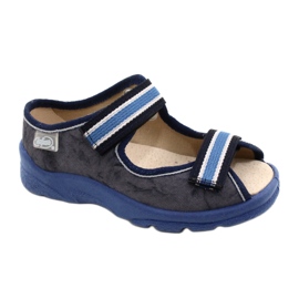 Befado Kinderschuhe 869X159 navy blau blau grau 2