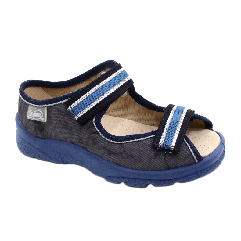 Befado Kinderschuhe 869X159 navy blau blau grau 2