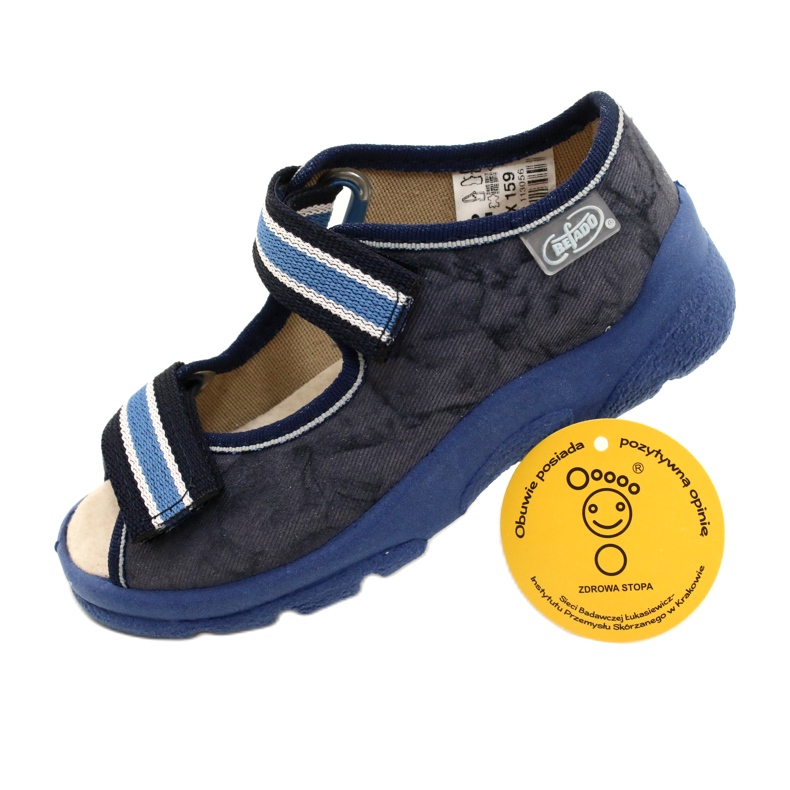 Befado Kinderschuhe 869X159 navy blau blau grau 8