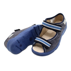 Befado Kinderschuhe 869X159 marineblau blau grau 5