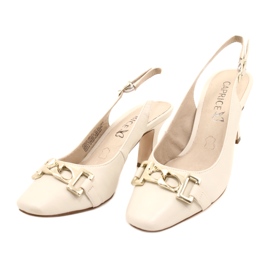 Caprice Damensandalen mit Verzierung 9-29626-20 132 OFFWHITE NAPPA beige 3
