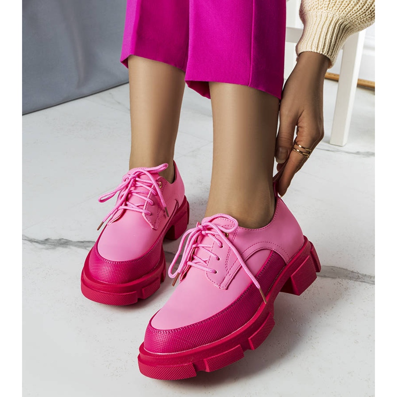 BM Pinke Schuhe mit massiver Sohle von Kay rosa 1