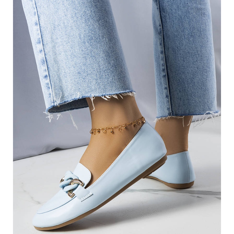 PA1 Blaue Loafer mit Kette von Mamie 1