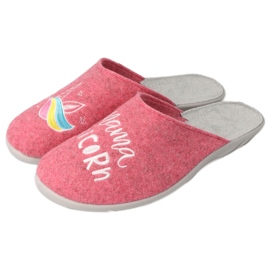 Befado farbige Damenschuhe 235D186 rosa grau mehrfarbig 2