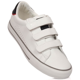 Turnschuhe aus ökologischem Leder mit Klettverschluss weiß Big Star LL274A207 1