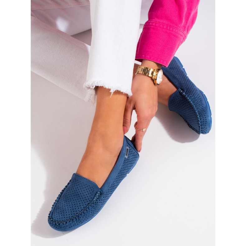Goodin Hellblaue Shelovet Leder-Loafer 1