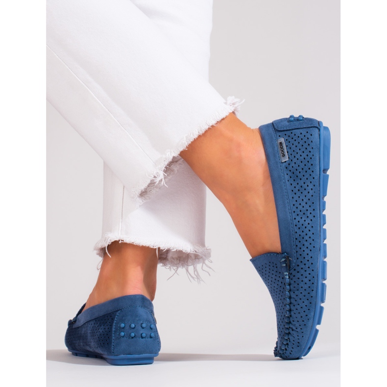 Goodin Hellblaue Shelovet Leder-Loafer 2
