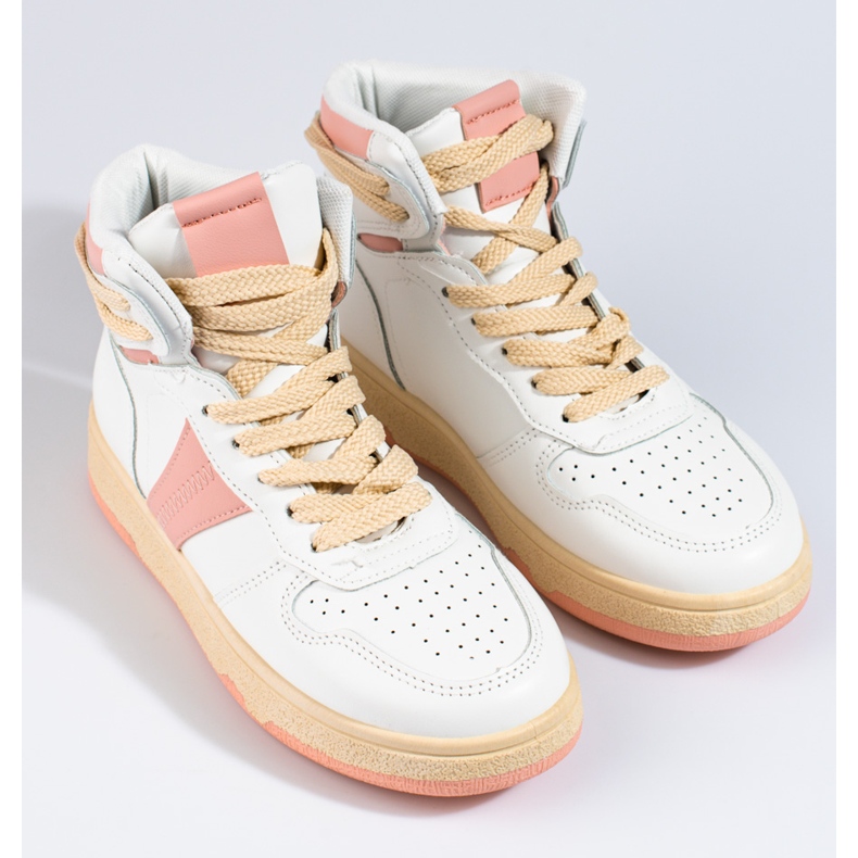 Hohe weiße Damensneaker von Shelovet 1