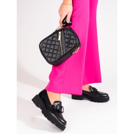 Vinceza Damenschuhe aus schwarzem Kunstleder 1