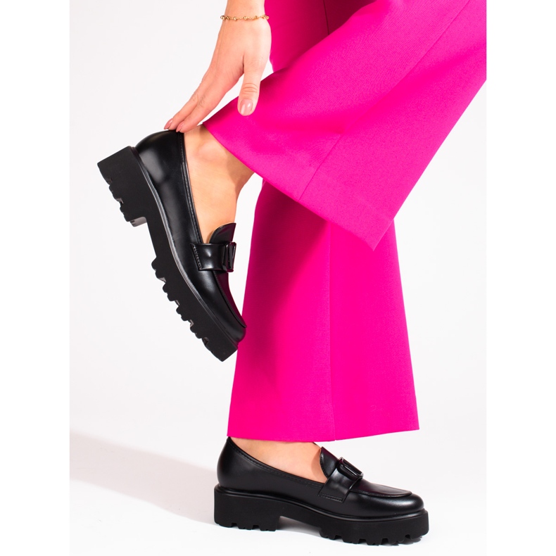 Vinceza Damenschuhe aus schwarzem Kunstleder 2