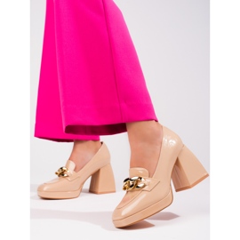 Beige Absatzpumps von Vinceza 2