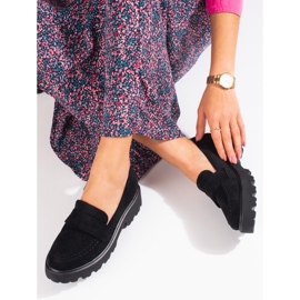 Schwarze Wildlederschuhe für Damen von Vinceza 1