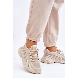 PG1 Modische Socken-Sneaker für Damen Beige Daxo 2