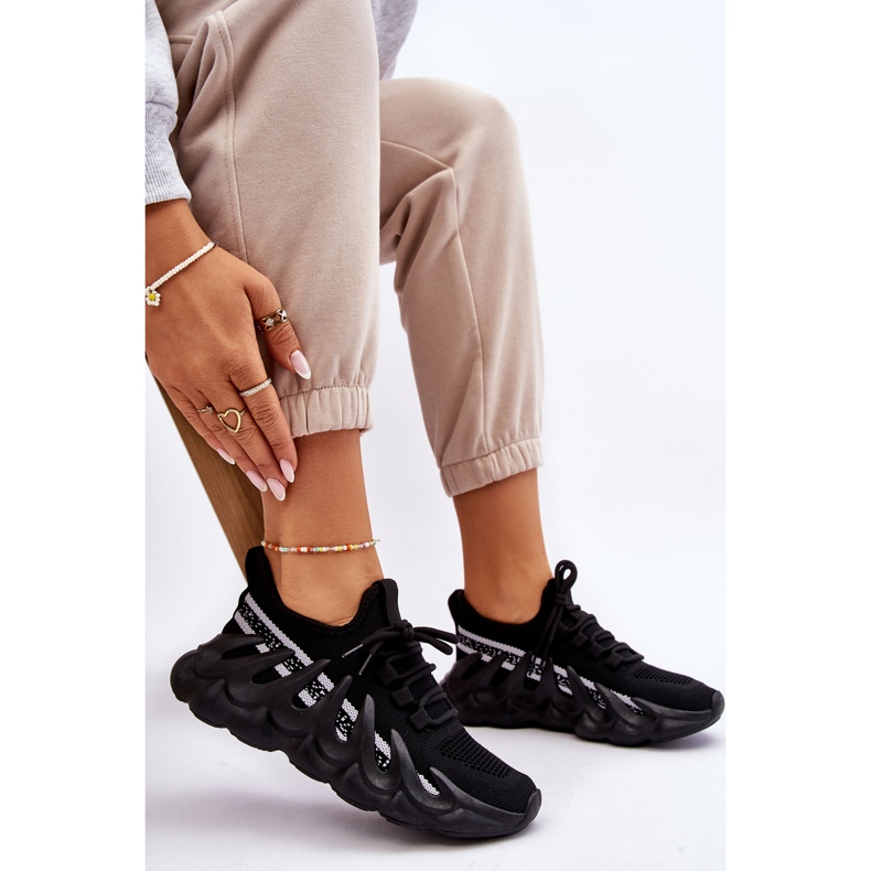 PG1 Modische Socken-Sneaker für Damen Schwarz Daxo 2