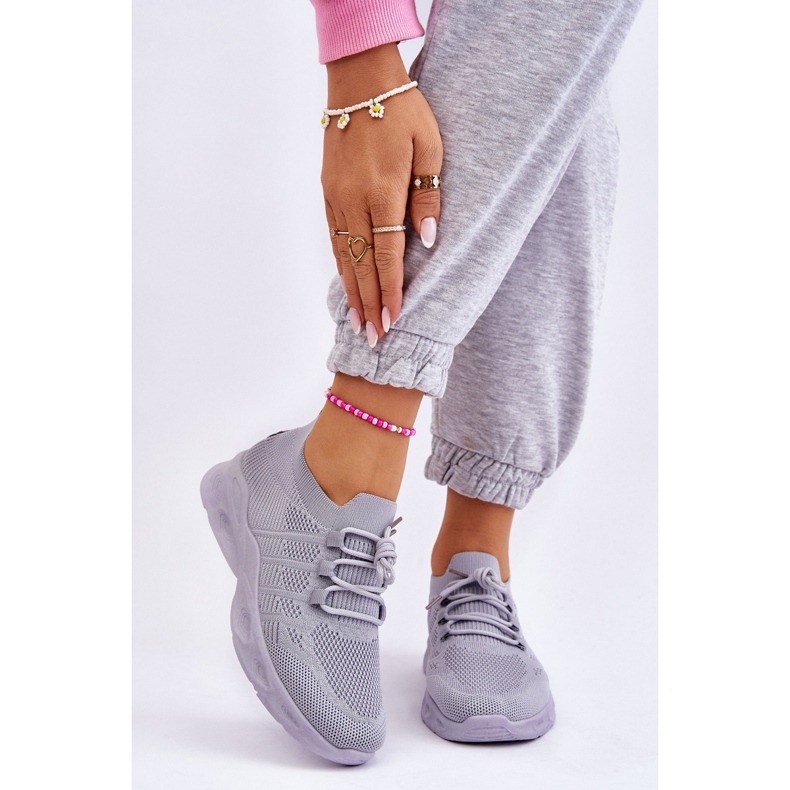 Graue Ellison Slip-On-Sportschuhe für Damen 1