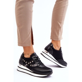 PG1 Schwarze Sneakers mit Nieten von Adley 2