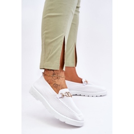 Alena Damen Slip-On Sneakers mit Verzierung Weiß 2