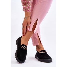 Damen-Sneaker zum Hineinschlüpfen mit Verzierungen Schwarz Alena 2