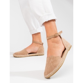 Vinceza Damen-Espadrilles mit beiger Schnalle 1