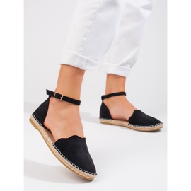 Vinceza Damen-Espadrilles mit schwarzer Schnalle 1
