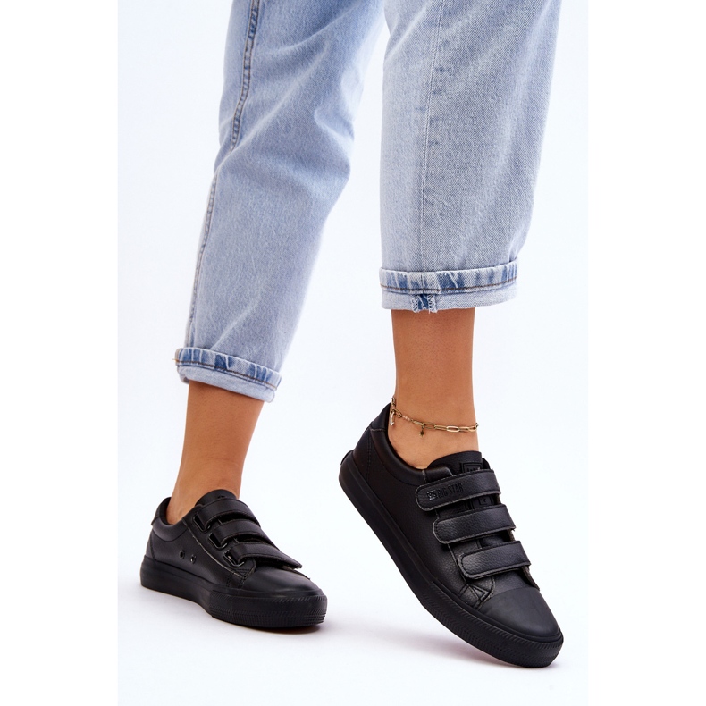 Klassische Turnschuhe mit Klettverschluss Big Star LL274A206 Schwarz 2