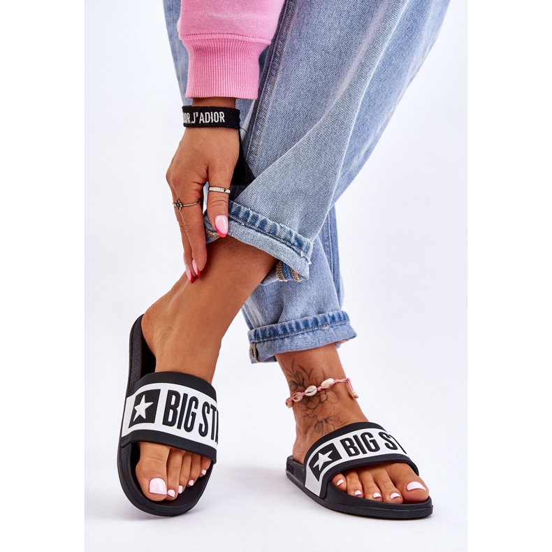 Damen Big Star Classic Hausschuhe LL274739 Schwarz 2