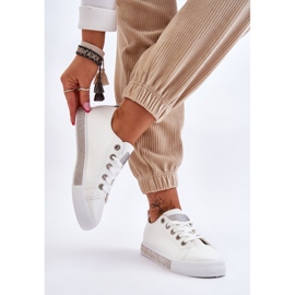 PS1 Niedrige Damen-Sneaker mit Jets Weiß-Silber Demira 1